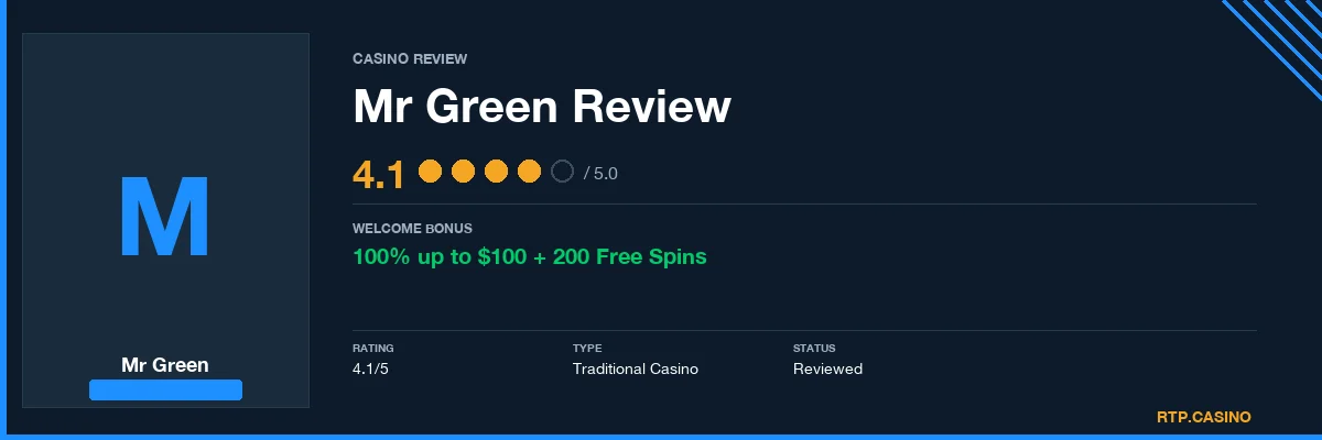 Mr Green Casino Review 2025