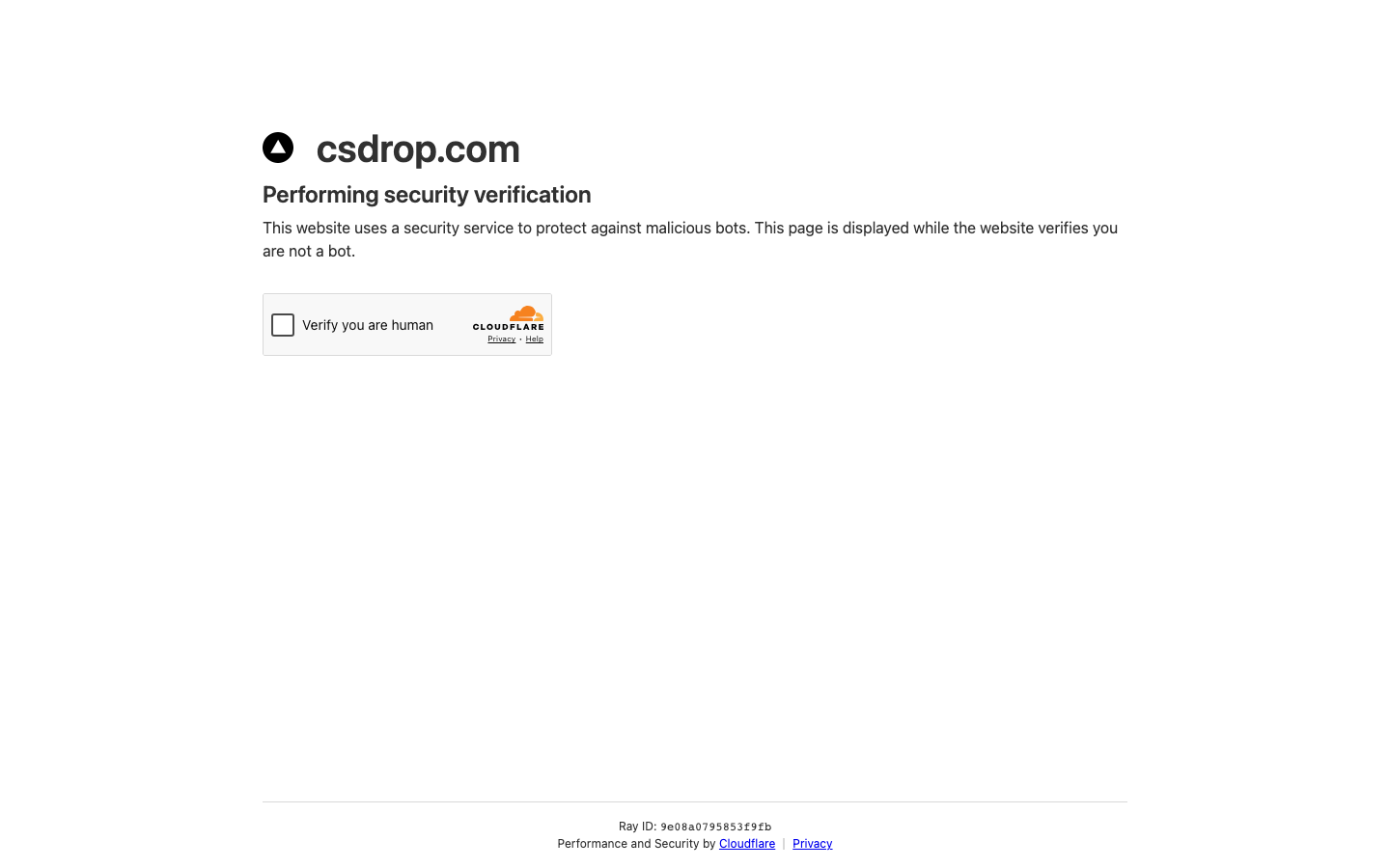 CSDrop homepage